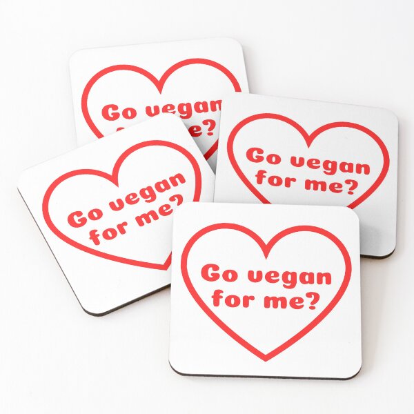 Item preview, Go Vegan For Me? Vegan Valentine Vegantine Heart designed and sold by WhimsicaliTee.