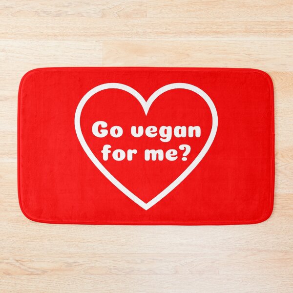 Item preview, Go Vegan For Me? Vegan Valentine Vegantine Heart designed and sold by WhimsicaliTee.
