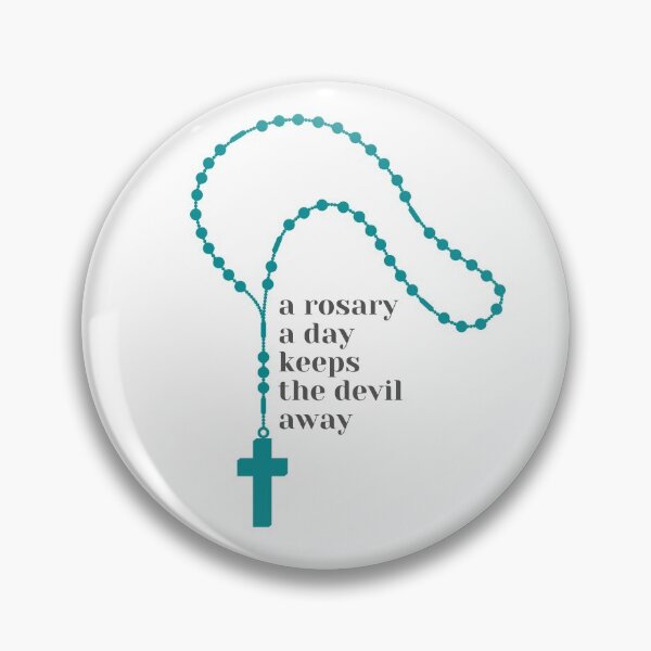 Item preview, A rosary a day keeps the devil away designed and sold by shepherdgirl.