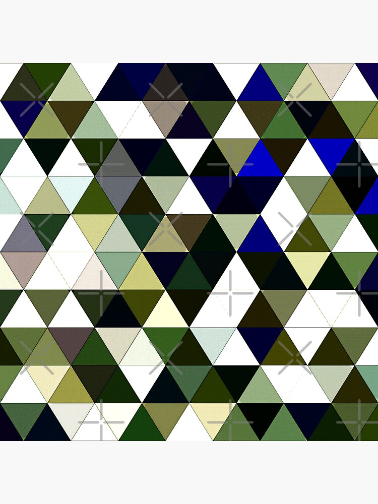 "Triangles Everywhere Green" Sticker for Sale by CANJ72 Redbubble