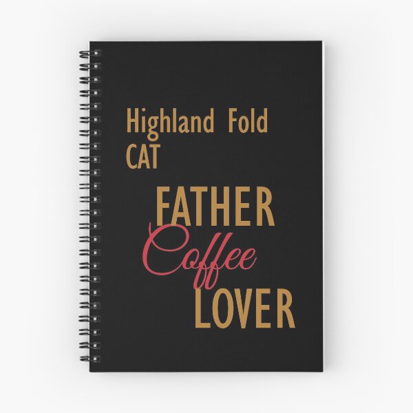 Item preview, Highland Fold CAT Father Coffee Lover. The perfect clothes and stickers for cat and coffee lovers designed and sold by amrmab.