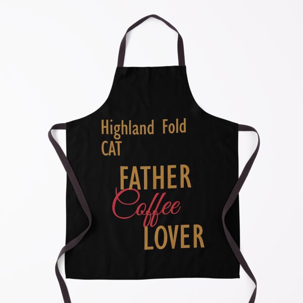 Item preview, Highland Fold CAT Father Coffee Lover. The perfect clothes and stickers for cat and coffee lovers designed and sold by amrmab.