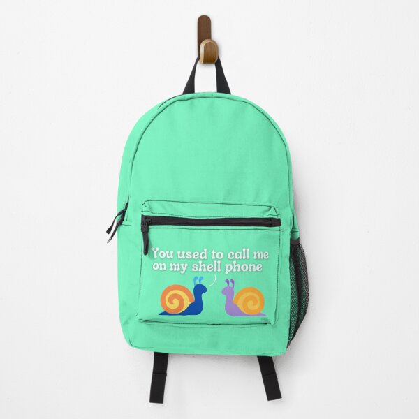 Item preview, You Used To Call Me On My Shell Phone Funny Pun Snails - Teal designed and sold by MixedBagMerch.
