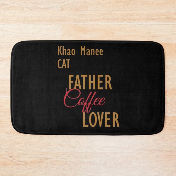 Item preview, Khao Manee CAT Father Coffee Lover. The perfect clothes and stickers for cat and coffee lovers designed and sold by amrmab.