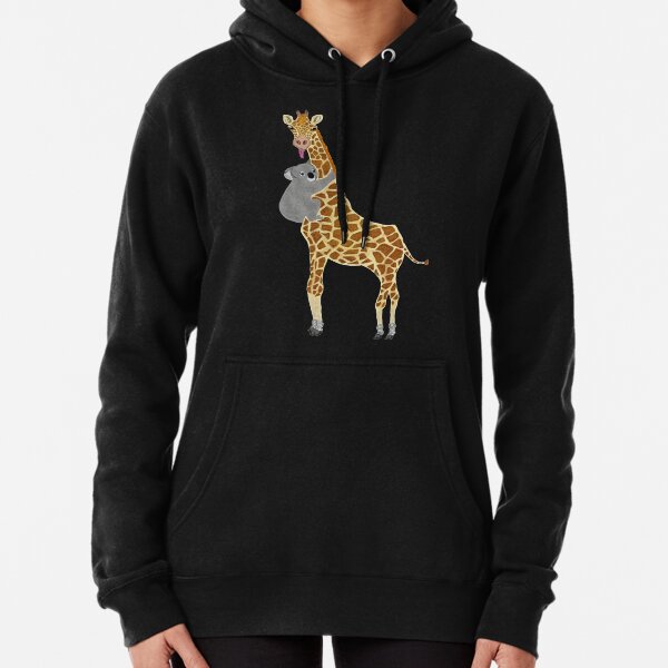 Koala Hugging Giraffe Pullover Hoodie