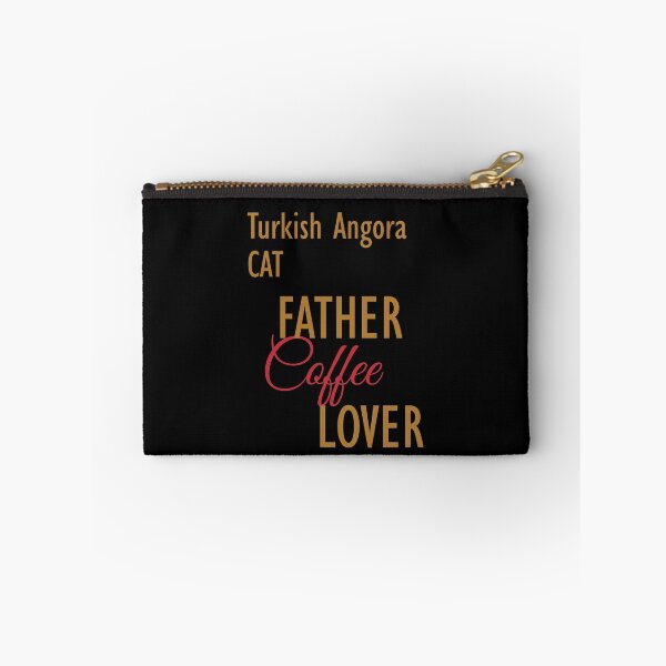 Item preview, Turkish Angora CAT Father Coffee Lover. The perfect clothes and stickers for cat and coffee lovers designed and sold by amrmab.