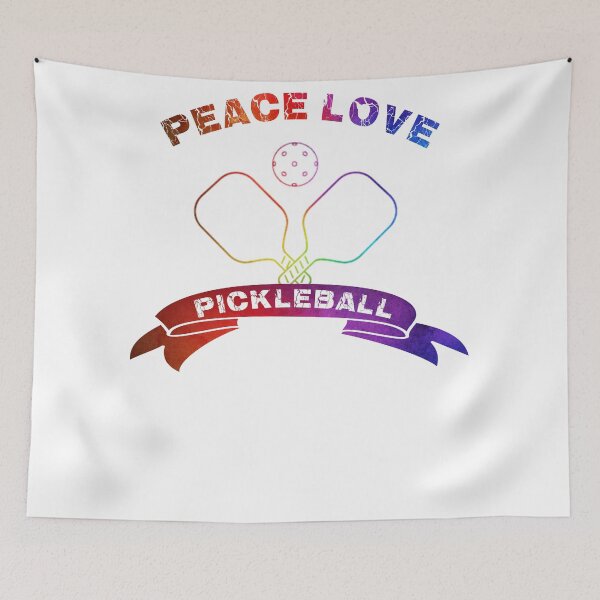 Artikelvorschau, Frieden Liebe Pickleball entworfen und verkauft von ishako online.