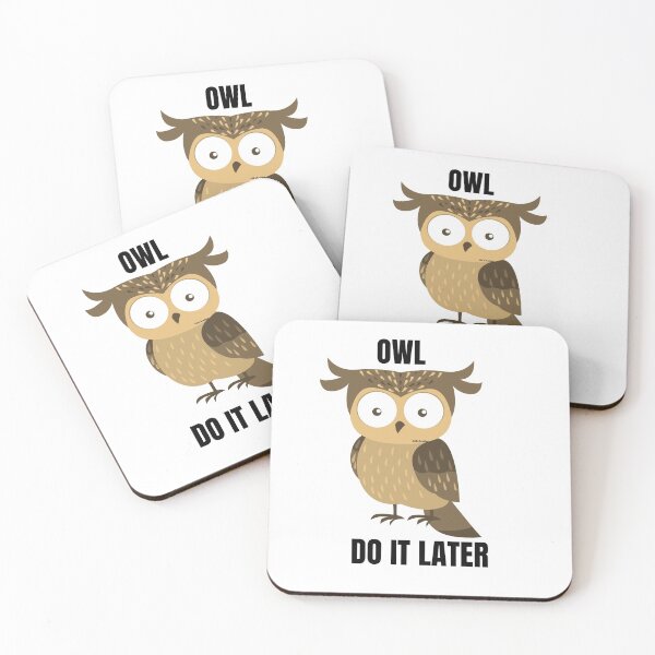 Item preview, Owl Do It Later designed and sold by morrismorgan.