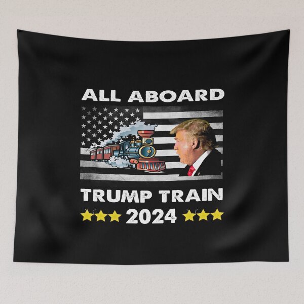 Item preview, All aboard Trump train 2024 vintage designed and sold by Niishouseca.