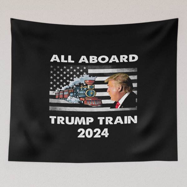 Item preview, All aboard Trump train 2024 designed and sold by Niishouseca.