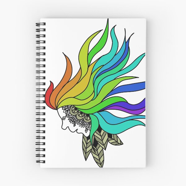Item preview, Rainbow feather girl designed and sold by Waggie’s.