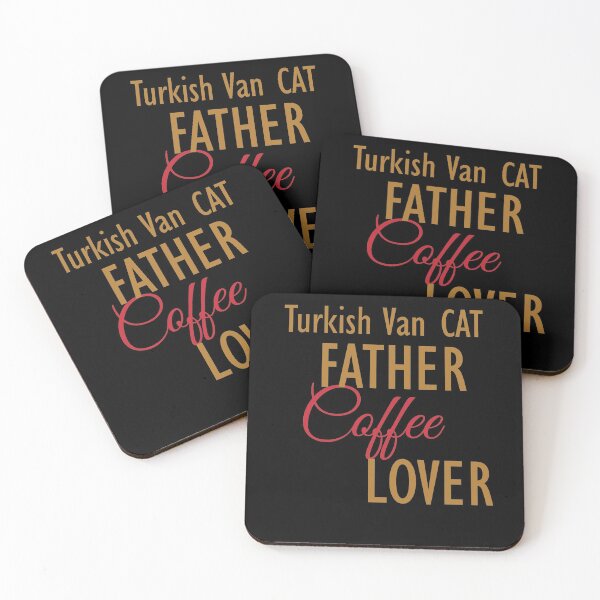 Item preview, Turkish Van CAT Father Coffee Lover. The perfect clothes and stickers for cat and coffee lovers designed and sold by amrmab.
