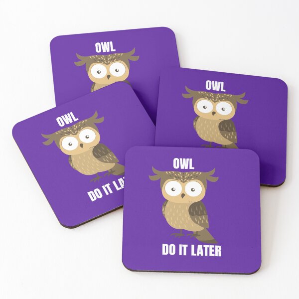 Item preview, Owl Do It Later designed and sold by morrismorgan.