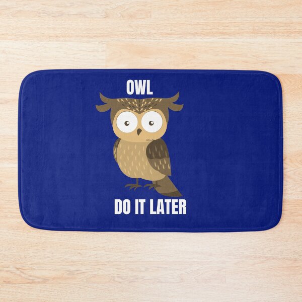 Item preview, Owl Do It Later designed and sold by morrismorgan.