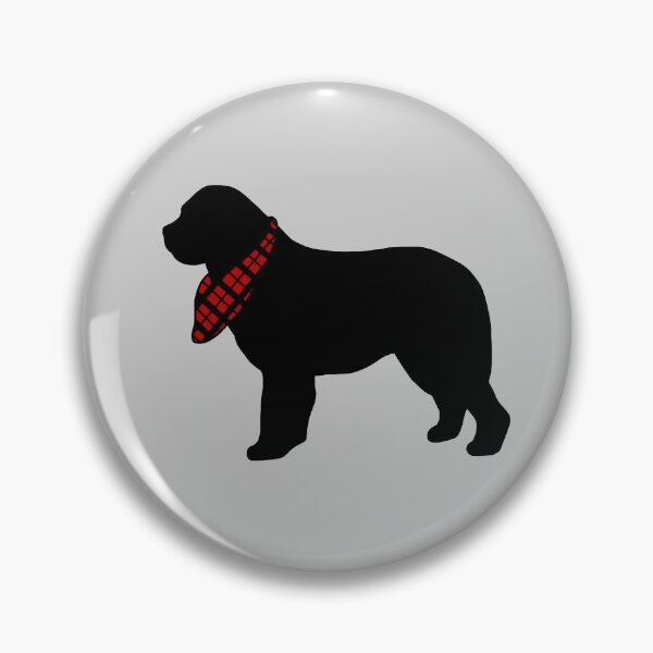 Item preview, Newfoundland Dog with Plaid Bandana designed and sold by taylorrowan.