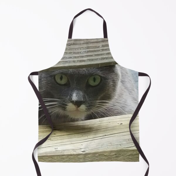 Item preview, Barn cat Peeking through fence  designed and sold by KatyChristoff.