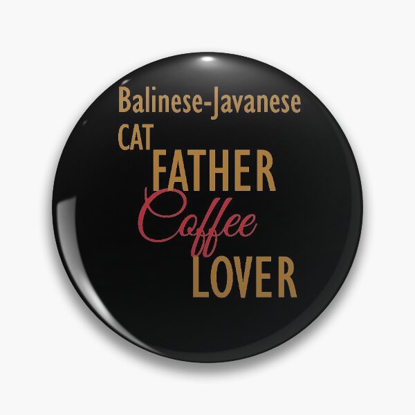 Item preview, Balinese-Javanese CAT Father Coffee Lover. The perfect clothes and stickers for cat and coffee lovers designed and sold by amrmab.