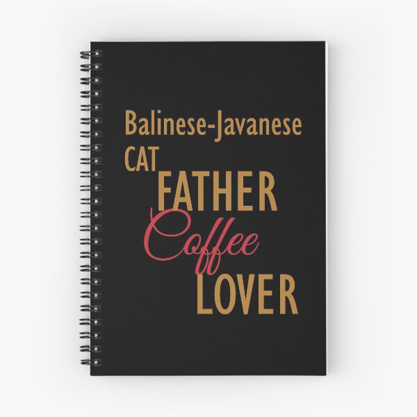 Item preview, Balinese-Javanese CAT Father Coffee Lover. The perfect clothes and stickers for cat and coffee lovers designed and sold by amrmab.