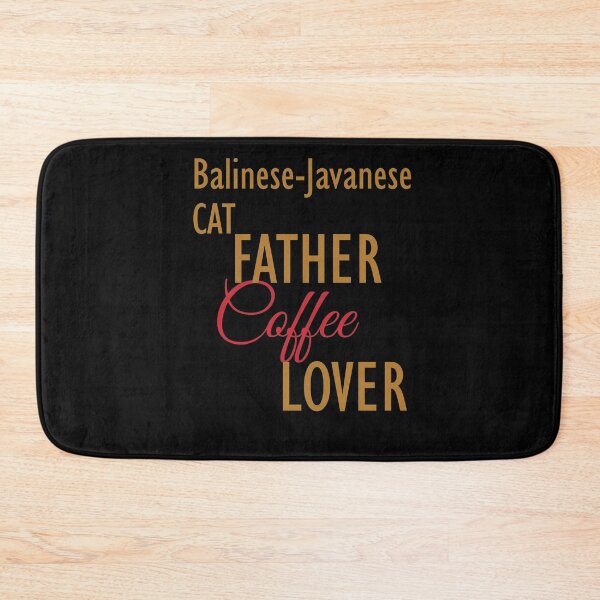 Item preview, Balinese-Javanese CAT Father Coffee Lover. The perfect clothes and stickers for cat and coffee lovers designed and sold by amrmab.