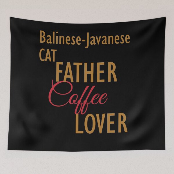 Item preview, Balinese-Javanese CAT Father Coffee Lover. The perfect clothes and stickers for cat and coffee lovers designed and sold by amrmab.