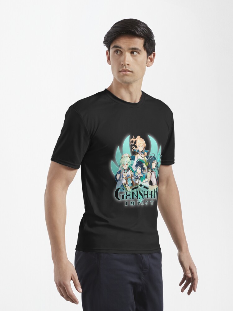Genshin Impact Anemo Characters” Active T-Shirt for Sale by 