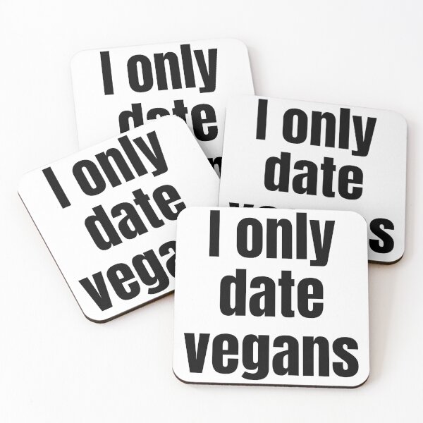 Item preview, I Only Date Vegans designed and sold by WhimsicaliTee.
