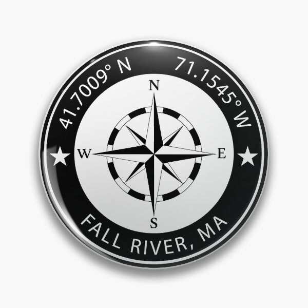 Item preview, Fall River, Massachusetts Geographical Coordinates designed and sold by TeeOhGraphics.