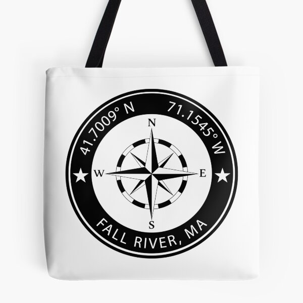 Item preview, Fall River, Massachusetts Geographical Coordinates designed and sold by TeeOhGraphics.