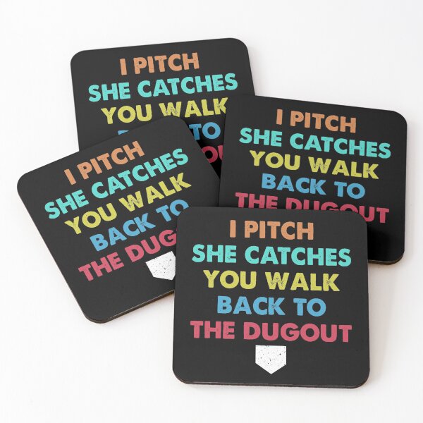 Item preview, I pitch she catches you walk back to the dugout retro designed and sold by Niishouseca.