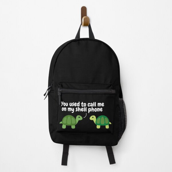 Item preview, You Used To Call Me On My Shell Phone Funny Pun Turtles designed and sold by MixedBagMerch.