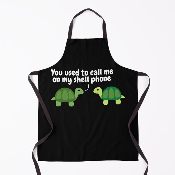 Item preview, You Used To Call Me On My Shell Phone Funny Pun Turtles designed and sold by MixedBagMerch.