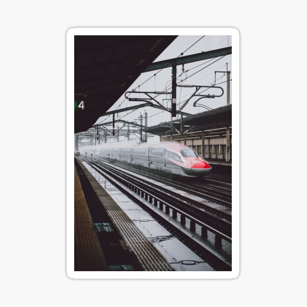 Vista previa del artículo con la obra «Tren bala Shinkansen E6, Japón», diseñado y vendido por JonesyDave.