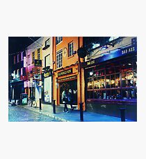 Strolling through Temple Bar Photographic Print