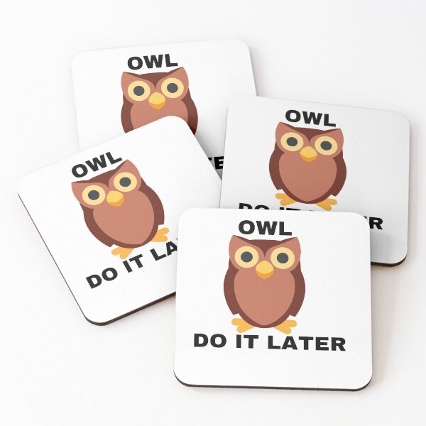 Item preview, Owl Do It Later designed and sold by morrismorgan.