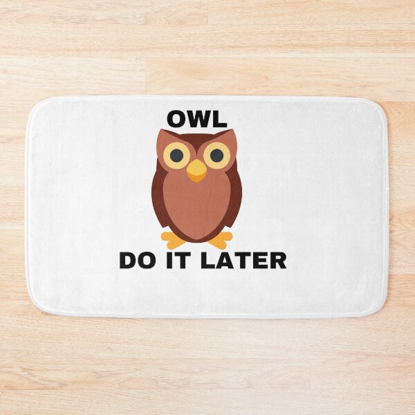 Item preview, Owl Do It Later designed and sold by morrismorgan.