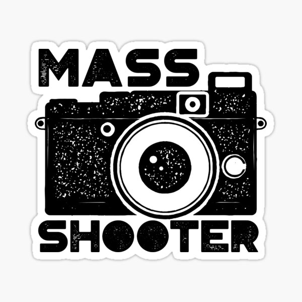 Item preview, Photographer Sticker, Mass Shooter, Photography, Videographer,  designed and sold by cecikabah.