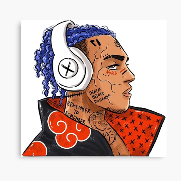 XXXTENTATION DRAW MANGA VERSION RAP RIP Impression sur toile