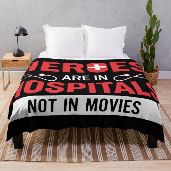 Item preview, Heroes Are In Hospitals Not In Movies designed and sold by dhajr.