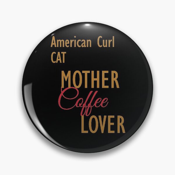 Item preview, American Curl CAT Mother Coffee Lover. The perfect clothes and stickers for cat and coffee lovers designed and sold by amrmab.