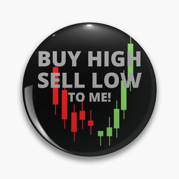 Item preview, Buy High, Sell Low - Bitcoin designed and sold by Scubaloppy.