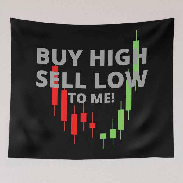 Item preview, Buy High, Sell Low - Bitcoin designed and sold by Scubaloppy.