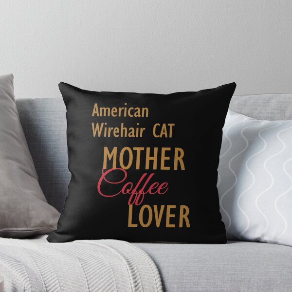 Item preview, American Wirehair CAT Mother Coffee Lover. The perfect clothes and stickers for cat and coffee lovers designed and sold by amrmab.