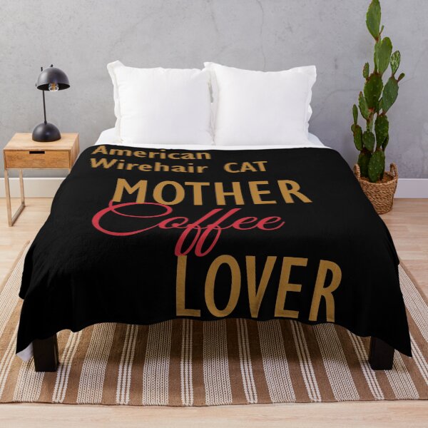 Item preview, American Wirehair CAT Mother Coffee Lover. The perfect clothes and stickers for cat and coffee lovers designed and sold by amrmab.