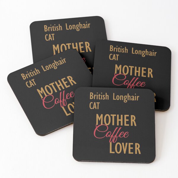 Item preview, British Longhair CAT Mother Coffee Lover. The perfect clothes and stickers for cat and coffee lovers designed and sold by amrmab.