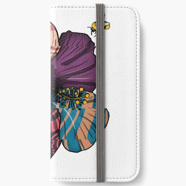 Distorted Hibiscus iPhone Wallet