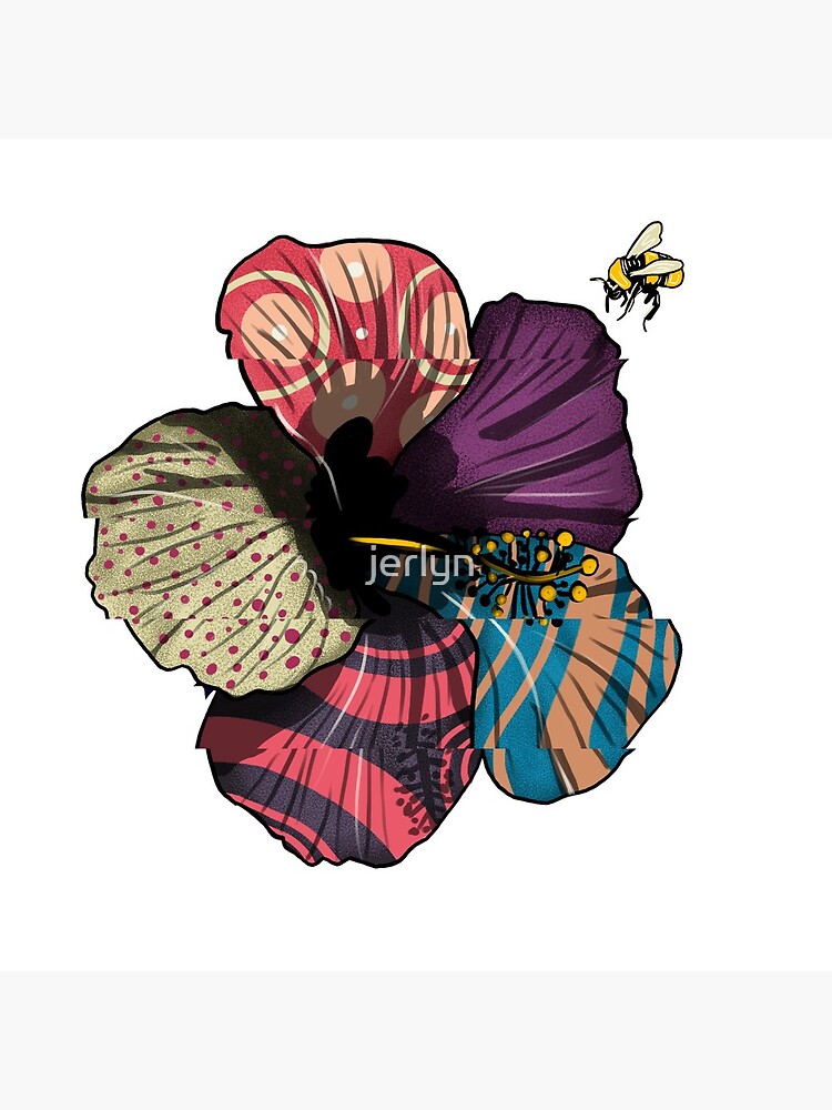 Thumbnail 4 of 4, Pillow, Distorted Hibiscus designed and sold by jerlyn.
