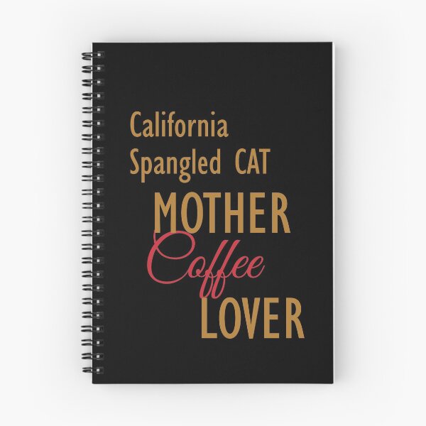 Item preview, California Spangled CAT Mother Coffee Lover. The perfect clothes and stickers for cat and coffee lovers designed and sold by amrmab.
