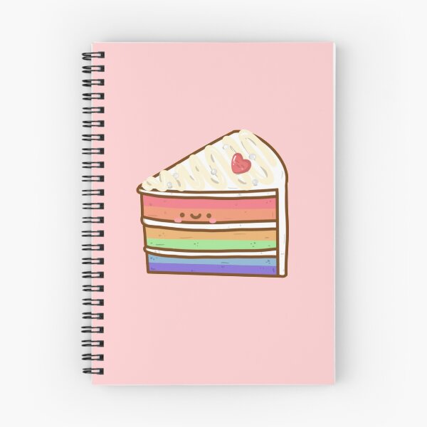 Item preview, Kawaii Cafe Happy Rainbow Cake Sticker designed and sold by Marie-c-doodles.