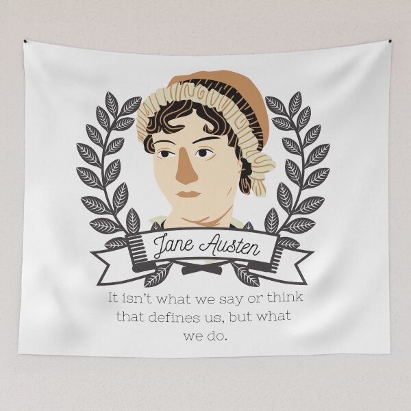Item preview, Jane Austen Quote  designed and sold by Dollfacedesign.