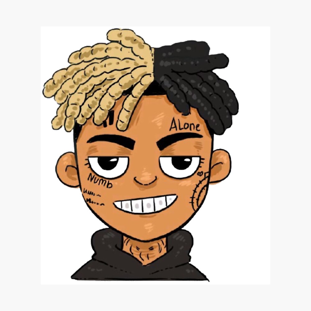 xxxtentation lengends emo rap draw cartoon  Poster for Sale by  DUR4GPOSTBAD | Redbubble